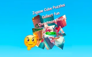 Play Jigsaw Cube Puzzles Collect Fun Christmas Images online free