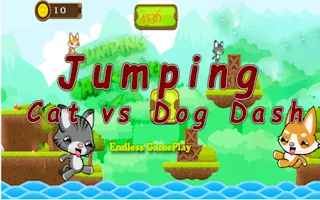 Play Jumping Cat vs Dog Dash online free