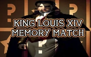 Play King Louis XIV Memory Match online free