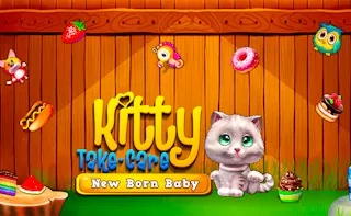 Play Kitty Take Care New Born Baby online free