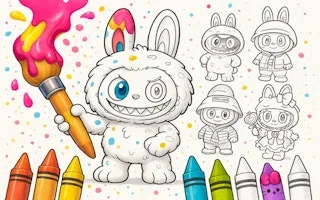 Play Labubu Doll Coloring Book for Kids online free