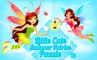 Play Little Cute Summer Fairies Puzzle online free