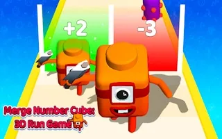 Play Merge Number Cube 3d Run Game online free