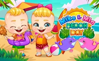 Play Mike And Mia Beach Day online free