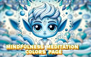 Play Mindfulness Meditation Colors Page online free