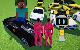 Play Minecraft Squid Sprunki Drift Multiplayer online free