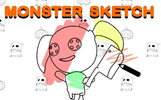 Play Monster Sketch Drawing Game online free