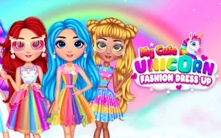 Play My Cute Unicorn Fashion Dress Up online free