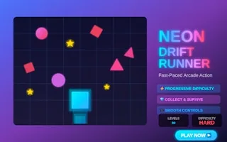 Play Neon Drift Runner online free