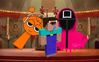 Play Nextbots on Minecraft Squid Game Sprunki online free