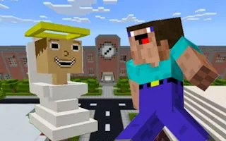 Play Noob Goes To Skibidi Toilet School online free