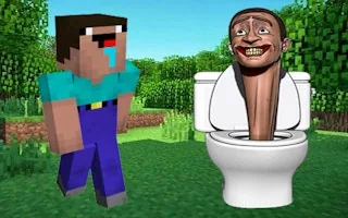 Play Noob Mineblox Hunt Skibidi Toilet online free