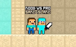 Play Noob vs Pro Sand island online free