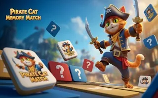 Play Pirate Cat Memory Match online free