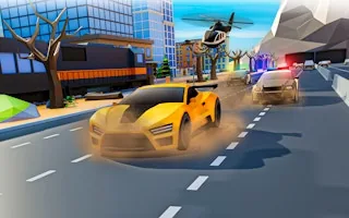 Play Police Car Chase ZigZag Escape 3D Driving Game online free