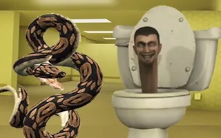 Play Python Snake Kill Skibidi Toilet Backrooms online free