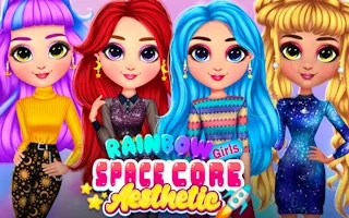 Play Rainbow Girls Space Core Aesthetic online free