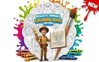 Play Realistic Animals Coloring Book for Kids online free