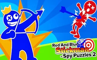 Play Red And Blue Stickman Spy Puzzles 2 online free