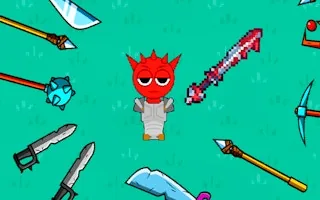 Play Red Sprunki with a Sword online free