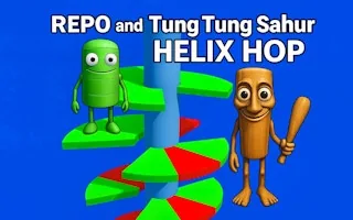 Play REPO and Tung Tung Sahur: Helix Hop online free