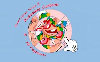 Play Round jigsaw Puzzle 2 - Assemble Cartoon online free