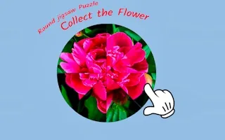 Play Round jigsaw Puzzle - Collect the Flower online free