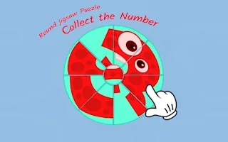 Play Round jigsaw Puzzle - Collect the Number online free