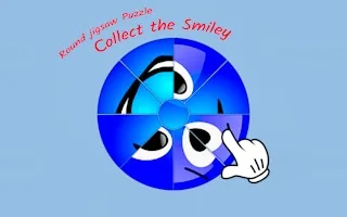 Play Round jigsaw Puzzle - Collect the Smiley online free