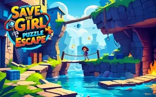 Play Save the Girl Puzzle Escape online free