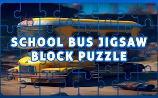 Play School Bus Jigsaw Block Puzzle online free