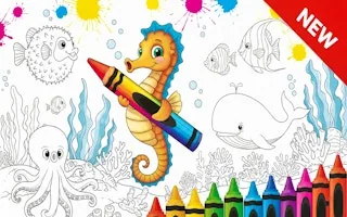 Play Sea Animal Coloring Book online free