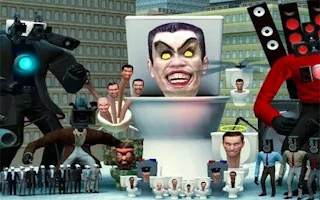 Play Skibidi Toilet Sliding Puzzle online free