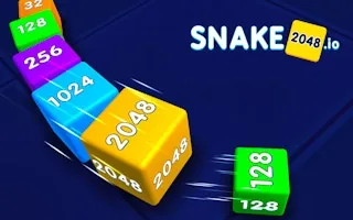 Play Snake 2048.io online free