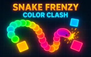 Play Snake Frenzy Color Clash online free