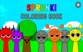 Play Sprunki Coloring Book online free
