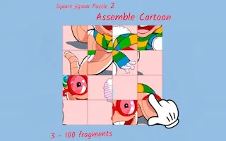 Play Square jigsaw Puzzle 2 - Assemble Cartoon online free
