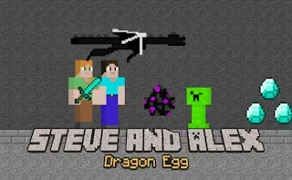 Play Steve and Alex Dragon Egg online free