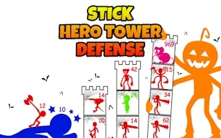 Play Stick Hero Tower Defense online free