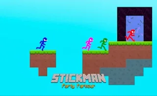 Play Stickman Party Parkour online free