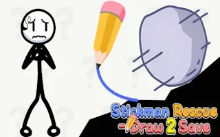Play Stickman Rescue Draw 2 Save online free