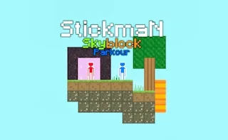 Play Stickman Skyblock Parkour online free