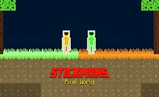 Play Stickmans Pixel World online free