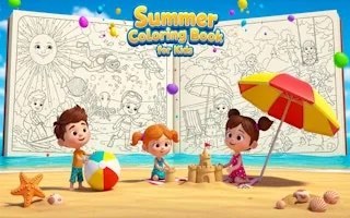 Play Summer Coloring Book for Kids online free