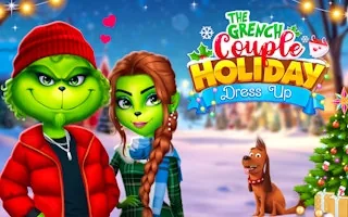 Play The Grinch Couple Holiday Dress Up online free