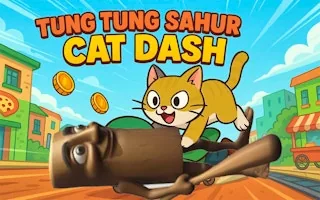 Play Tung Tung Sahur Cat Dash online free