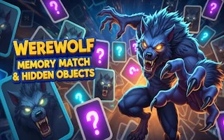 Play Werewolf Memory Match & Hidden Objects online free