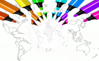 Play World Map Coloring For Kids online free