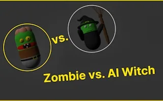 Play Zombie vs. AI Witch online free