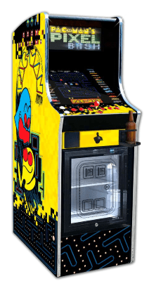 Pac-Man's Pixel Bash Chill home version arcade cabinet